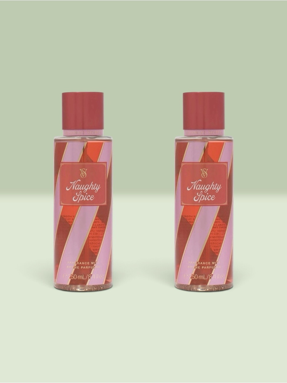 Victoria's Secret NAUGHTY SPICE Fragrance Mist ~ 8.4 fl.oz. ( Lot of 2 )